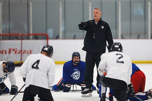 JOHN WOODS / WINNIPEG FREE PRESS
James Patrick, head coach of the Winnipeg Ice, at practise in Winnipeg Wednesday, September 1, 2021. 

Reporter: Sawatzky