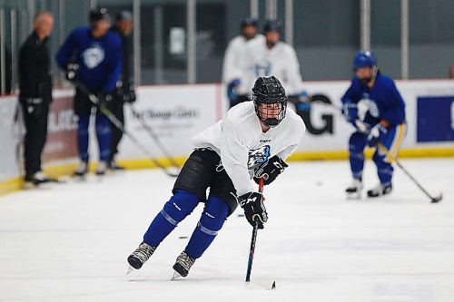 JOHN WOODS / WINNIPEG FREE PRESS
Omen Harmacy (2) of the Winnipeg Ice at practise in Winnipeg Wednesday, September 1, 2021. 

Reporter: Sawatzky