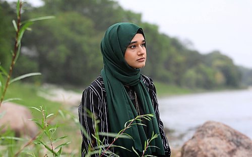 RUTH BONNEVILLE / WINNIPEG FREE PRESS

LOCAL - young afghans

Portrait of Rashedeh (she prefers to use first name only),  taken along the Assiniboine River near the park Thursday.

Story: for Melissa's feature about how young Afghan Canadians are responding to the crisis in Afghanistan. 

Sept 3rd,  2021
