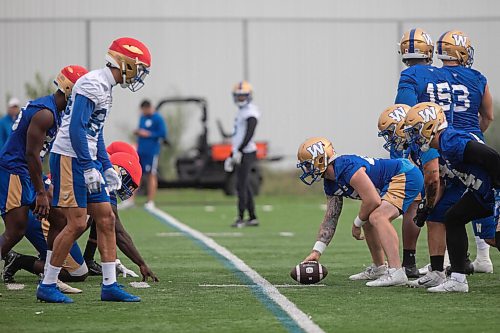 JESSICA LEE/WINNIPEG FREE PRESS

Winnipegs Blue Bombers practice training drills at University of Manitobas campus on September 2, 2021.

Reporter: Jeff Hamilton