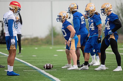 JESSICA LEE/WINNIPEG FREE PRESS

Winnipegs Blue Bombers practice training drills at University of Manitobas campus on September 2, 2021.

Reporter: Jeff Hamilton