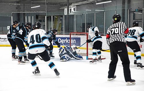 JESSICA LEE/WINNIPEG FREE PRESS

Chase Bertholet (14) scores a goal in the 2nd period, assisted by Conor Geekie (28).

Winnipeg ICE hosted a showcase game on September 6, 2021 which featured the players in their training camp.

Reporter: Mike S