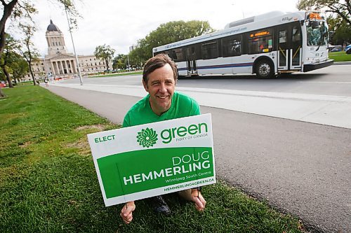 JOHN WOODS / WINNIPEG FREE PRESS
Doug Hemmerling, Winnipeg South Centre Green party candidate, is photographed in downtown Winnipeg Wednesday, September 8, 2021. 

Reporter: ?