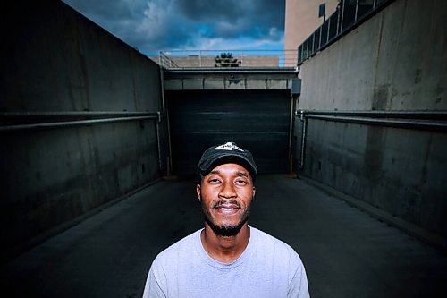 JOHN WOODS / WINNIPEG FREE PRESS
Winnipeg hip-hop singer/rapper Anthony Sannie, aka Anthony OKS, who has an EP coming out September 24 is photographed in downtown Winnipeg Wednesday, September 8, 2021. 

Reporter: Small