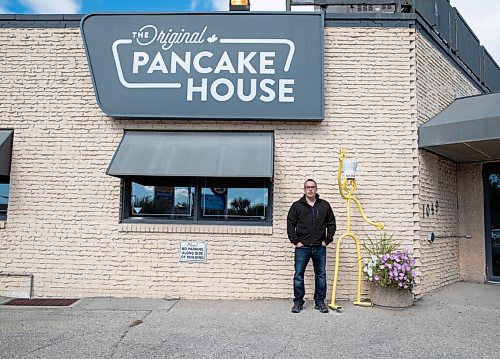 JESSICA LEE/WINNIPEG FREE PRESS

Terry Friesen, general manager for Original Pancake house poses for a portrait on September 17, 2021 at the Pembina Highway location. The restaurant is closing at that location because they received a too-good-to-refuse offer to buy out the property. Their other locations will remain open.

