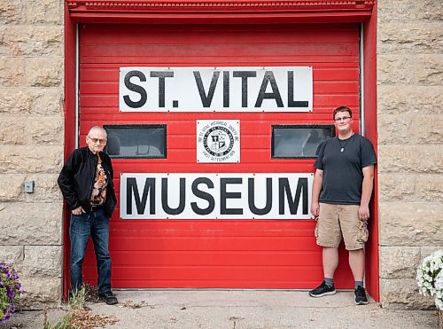 JESSICA LEE/WINNIPEG FREE PRESS

Bob Holliday, president of St. Vital Museum, and Jared Warkentin, museum assistant, pose for a photo at the St. Vital Museum on September 15, 2021. The St. Vital Museum is re-opening with new displays after a 18-month closure due to COVID.

Reporter: Brenda
