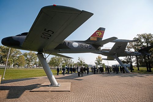 JOHN WOODS / WINNIPEG FREE PRESS
Military personnel at a ceremony marking the 81st anniversary of the Battle of Britain at 17 Wings Garden of Memories in Winnipeg Sunday, September 19, 2021. 

Reporter: ?