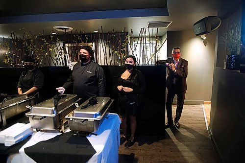 JOHN WOODS / WINNIPEG FREE PRESS 
Doug Eyolfson, Liberal candidate in Charleswood-St James-Assiniboia-Headingley, during a party at their restaurant location, the Cork and Flame on Portage Avenue, in Winnipeg Monday, September 20, 2021. 

Reporter: Katie