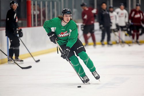 MIKE DEAL / WINNIPEG FREE PRESS
Winnipeg Ice' Conor Geekie (28) during practice at the Rink training centre Tuesday morning.
210921 - Tuesday, September 21, 2021.