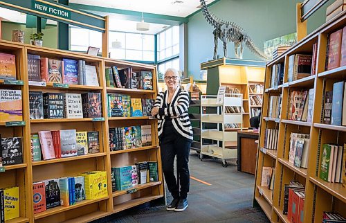 JESSICA LEE/WINNIPEG FREE PRESS

Director of Winnipeg International Writers Festival Charlene Diehl stands in the McNally Robinson bookstore at Grant Park on September 21, 2021. Live events of the Writers Festival will be held at the bookstore.

