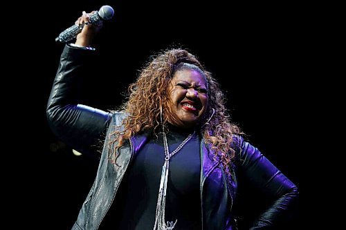 JOHN WOODS / WINNIPEG FREE PRESS
Simone Denny performs at the Electric Circus concert at a downtown arena in Winnipeg Tuesday, September 21, 2021. 

Reporter: ?