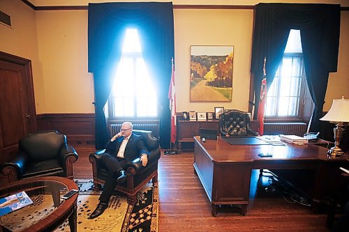 JOHN WOODS / WINNIPEG FREE PRESS
Manitoba Premier Kelvin Goertzen is photographed during an interview in his legislative office in Winnipeg Wednesday, September 22, 2021. 

Reporter: Lett