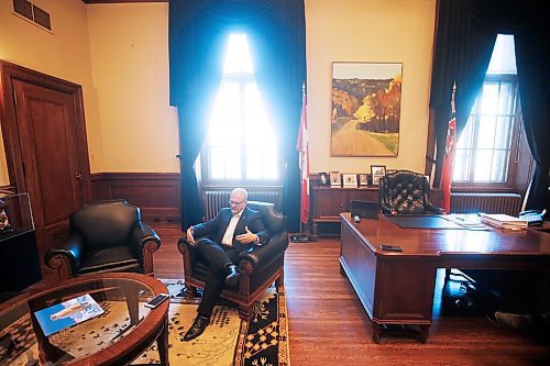 JOHN WOODS / WINNIPEG FREE PRESS
Manitoba Premier Kelvin Goertzen is photographed during an interview in his legislative office in Winnipeg Wednesday, September 22, 2021. 

Reporter: Lett