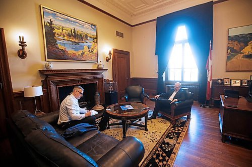 JOHN WOODS / WINNIPEG FREE PRESS
Manitoba Premier Kelvin Goertzen is photographed during an interview in his legislative office in Winnipeg Wednesday, September 22, 2021. 

Reporter: Lett