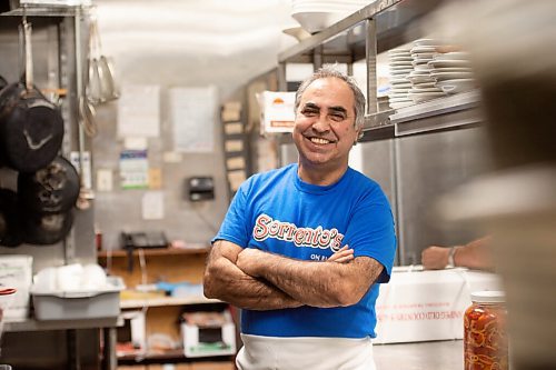 MIKE SUDOMA / Winnipeg Free Press
Even after 35+ years, Gerry Lomonaco, owner of the Sorrentos location on Ellice Ave, still spends 95% of his time in the kitchen of the restaurant.
September 24, 2021