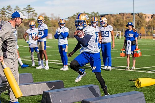 MIKAELA MACKENZIE / WINNIPEG FREE PRESS

Janarion Grant (80) at Bombers practice in Winnipeg on Monday, Sept. 27, 2021.  For Taylor Allen story.
Winnipeg Free Press 2021.