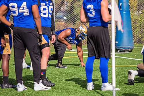 MIKAELA MACKENZIE / WINNIPEG FREE PRESS

Steven Richardson (98) at Bombers practice in Winnipeg on Monday, Sept. 27, 2021.  For Taylor Allen story.
Winnipeg Free Press 2021.