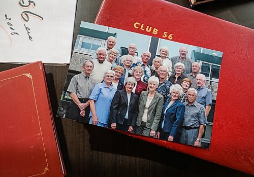 JESSICA LEE / WINNIPEG FREE PRESS

A past year photo of Club 56 friends.

In 1956, 14 couples from Winnipeg married and formed a club they called Club 56. They have been meeting every year since 1956, however this meeting is their last meeting because the members are aging and some have moved out of the province. The original group of 28 is now a group of 14 as some members have passed away or moved out of province.

Reporter: Ben