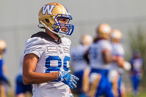 MIKAELA MACKENZIE / WINNIPEG FREE PRESS

Kenny Lawler (89) at Bombers practice in Winnipeg on Wednesday, Sept. 29, 2021. For Jeff story.
Winnipeg Free Press 2021.