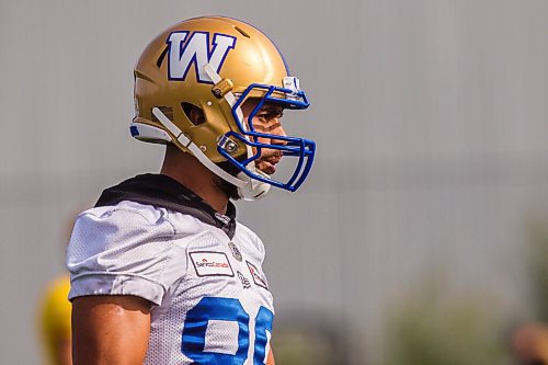 MIKAELA MACKENZIE / WINNIPEG FREE PRESS

Kenny Lawler (89) at Bombers practice in Winnipeg on Wednesday, Sept. 29, 2021. For Jeff story.
Winnipeg Free Press 2021.