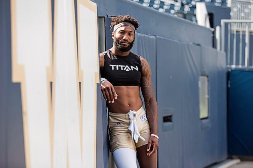 MIKAELA MACKENZIE / WINNIPEG FREE PRESS

Bombers player Brandon Alexander poses for a portrait at IG Field in Winnipeg on Wednesday, Sept. 29, 2021. For Jeff story.
Winnipeg Free Press 2021.