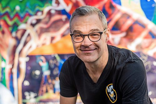 MIKAELA MACKENZIE / WINNIPEG FREE PRESS

Dean Jenkinson, director of the Winnipeg Comedy Festival, poses for a portrait at the Gas Station Theatre in Winnipeg on Thursday, Sept. 30, 2021. The festival starts next week. For Randall King story.
Winnipeg Free Press 2021.