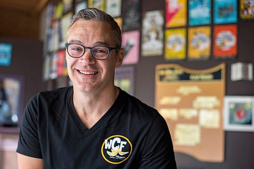 MIKAELA MACKENZIE / WINNIPEG FREE PRESS

Dean Jenkinson, director of the Winnipeg Comedy Festival, poses for a portrait at the Gas Station Theatre in Winnipeg on Thursday, Sept. 30, 2021. The festival starts next week. For Randall King story.
Winnipeg Free Press 2021.