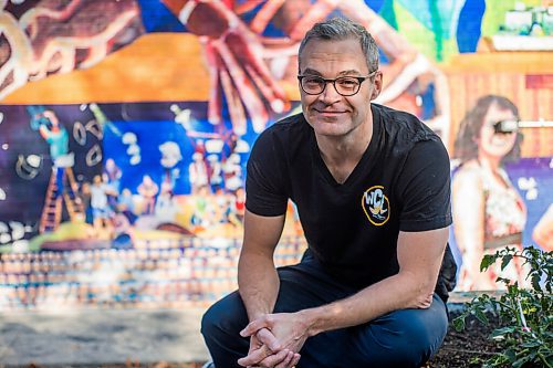 MIKAELA MACKENZIE / WINNIPEG FREE PRESS

Dean Jenkinson, director of the Winnipeg Comedy Festival, poses for a portrait at the Gas Station Theatre in Winnipeg on Thursday, Sept. 30, 2021. The festival starts next week. For Randall King story.
Winnipeg Free Press 2021.