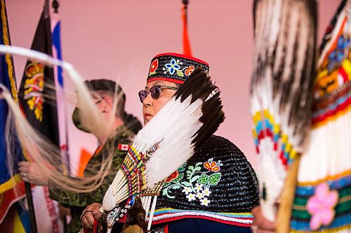 MIKAELA MACKENZIE / WINNIPEG FREE PRESS

Delores Chief-Abigosis dances in the grand entry at a Pow Wow at St. John's Park on the first National Day for Truth and Reconciliation in Winnipeg on Thursday, Sept. 30, 2021. For --- story.
Winnipeg Free Press 2021.