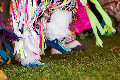 MIKAELA MACKENZIE / WINNIPEG FREE PRESS

Making Kennedy (eight) dances in the grand entry at a Pow Wow at St. John's Park on the first National Day for Truth and Reconciliation in Winnipeg on Thursday, Sept. 30, 2021. For --- story.
Winnipeg Free Press 2021.