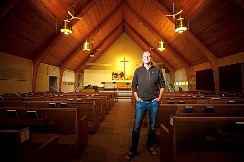 MIKE DEAL / WINNIPEG FREE PRESS
Kyle Penner, one of the pastors at Grace Mennonite Church, 430 Third Street, in Steinbach, Manitoba.
See Katie May story
211001 - Friday, October 01, 2021.