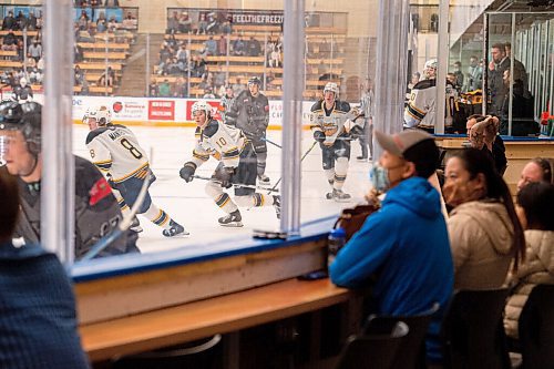 MIKE SUDOMA / Winnipeg Free Press
Audience members at Wayne Fleming Arena watch as the Winnipeg Ice takes on the Brandon Wheat Kings Saturday evening
October 2, 2021