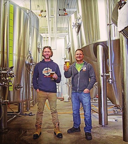 Canstar Community News SUPPLIED                                                                                                

Farmery Estate Brewery owners Lawrence Warwaruk, left, and Chris Warwaruk at their brewery in Neepawa, Manitoba.

- supplied to Winnipeg Free Press on July 17, 2019
