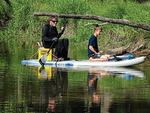 Canstar Community News Tony Nardella is a St. Vital photographer who takes pictures of scenes and people that catch his eye around the community. This month he caught this pair enjoying some late summer paddling action on the Seine River  near St. Anne's Road