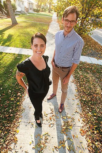 JOHN WOODS / WINNIPEG FREE PRESS
Amanda San Filippo and Matt Schaubroeck, co-founders of the Winnipeg tech company ioAirFlow that uses easy to install wireless sensors and proprietary software to identify indoor environmental quality issues in commercial buildings, are photographed in Winnipeg Monday, October 4, 2021. The company was just accepted into two prestigious U.S. accelerators including one, sponsored by Microsoft that targets women in technology.

Reporter: Cash