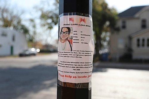 JESSICA LEE / WINNIPEG FREE PRESS

A missing persons sign is taped on a post at Selkirk and King, which is also the last known site Claudette Osborne-Tyo had been. She disappeared in 2008.

Reporter: Melissa



