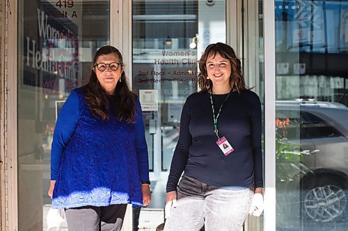 MIKAELA MACKENZIE / WINNIPEG FREE PRESS

Dr. Carol Scurfield (left) and Erin Bockstael pose fo a portrait at the Women's Health Clinic in Winnipeg on Tuesday, Oct. 5, 2021. For Eva/Jen story.
Winnipeg Free Press 2021.