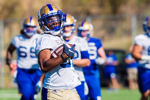 MIKAELA MACKENZIE / WINNIPEG FREE PRESS

Kelvin McKnight (87) at Bombers practice in Winnipeg on Wednesday, Oct. 6, 2021. For Jeff Hamilton story.
Winnipeg Free Press 2021.