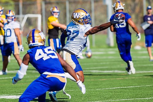 MIKAELA MACKENZIE / WINNIPEG FREE PRESS

Kelvin McKnight (87) at Bombers practice in Winnipeg on Wednesday, Oct. 6, 2021. For Jeff Hamilton story.
Winnipeg Free Press 2021.