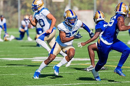 MIKAELA MACKENZIE / WINNIPEG FREE PRESS

Kelvin McKnight (87) at Bombers practice in Winnipeg on Wednesday, Oct. 6, 2021. For Jeff Hamilton story.
Winnipeg Free Press 2021.