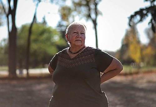 JESSICA LEE / WINNIPEG FREE PRESS

Elder Louise McKay, photographed at St. Vital Park on October 6, 2021, is the Elder-in-Residence at Womens Health Clinic.

Reporter: Eva + Jen

