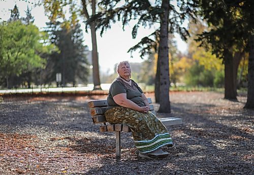 JESSICA LEE / WINNIPEG FREE PRESS

Elder Louise McKay, photographed at St. Vital Park on October 6, 2021, is the Elder-in-Residence at Womens Health Clinic.

Reporter: Eva + Jen

