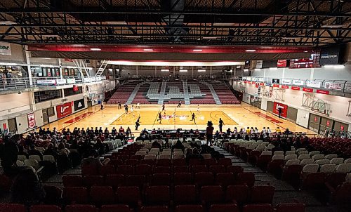 MIKE SUDOMA / Winnipeg Free Press
University of Winnipeg Wesmen take on the Brandon University Bobcats Friday afternoon at the Duckworth Centre
October 8, 2021