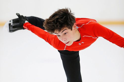 JOHN WOODS / WINNIPEG FREE PRESS
David Howes, figure skater and volunteer at Winnipegs CanSkate program, skates at his practice at the Winnipeg Winter Club in Winnipeg Tuesday, October 12, 2021. Howes assists children who are learning how to skate. 

Reporter: Epp