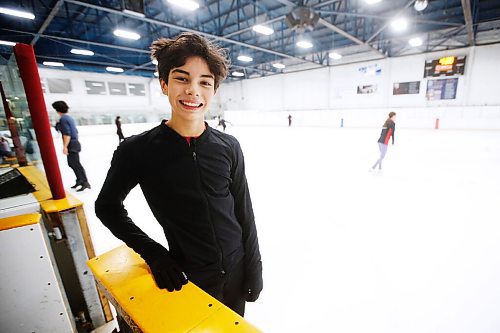 JOHN WOODS / WINNIPEG FREE PRESS
David Howes, figure skater and volunteer at Winnipegs CanSkate program, skates at his practice at the Winnipeg Winter Club in Winnipeg Tuesday, October 12, 2021. Howes assists children who are learning how to skate. 

Reporter: Epp