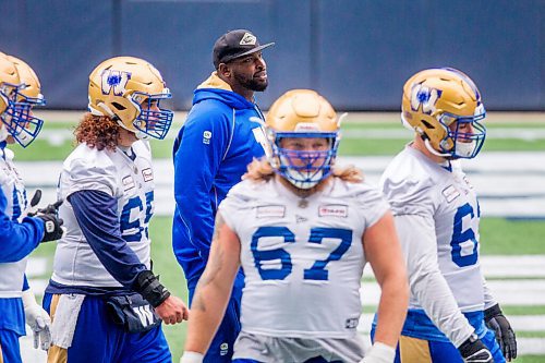 MIKAELA MACKENZIE / WINNIPEG FREE PRESS

Jermarcus Hardrick at Bombers practice at IG Field in Winnipeg on Wednesday, Oct. 13, 2021. For Taylor Allen story.
Winnipeg Free Press 2021.