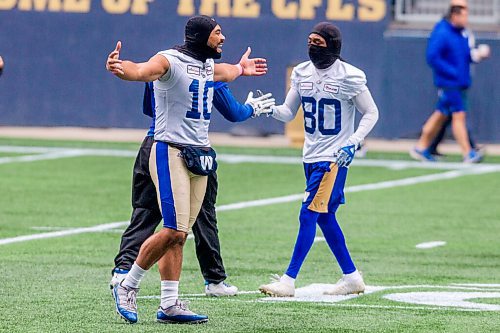 MIKAELA MACKENZIE / WINNIPEG FREE PRESS

Nic Demski (10) at Bombers practice at IG Field in Winnipeg on Wednesday, Oct. 13, 2021. For Taylor Allen story.
Winnipeg Free Press 2021.