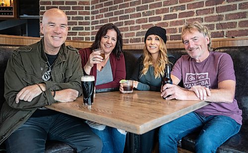 JESSICA LEE / WINNIPEG FREE PRESS

Former 94.3 radio personalities pose for a photo on October 14, 2021. From left to right: Kelly Parker, Alix Michaels, Vicki Shae and Tom McGouran

Reporter: Jen Z


