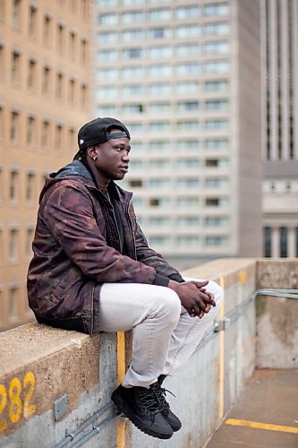Daniel Crump / Winnipeg Free Press. Ayii Madit is a Winnipeg rapper who goes by 10K. He came to Winnipeg from Juba, South Sudan in 2001, grew up in the city and fell in love with hip hop. October 15, 2021.