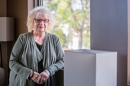 MIKAELA MACKENZIE / WINNIPEG FREE PRESS

Wilma Derksen, who is fighting back against rumour of her death, poses for a portrait at her office in Winnipeg on Monday, Oct. 18, 2021. For John Longhurst story.
Winnipeg Free Press 2021.